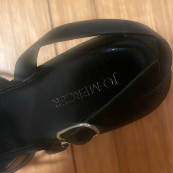 JO MERCER Karina Mid Heels Black Leather - Size 38 - Picture 5 of 6